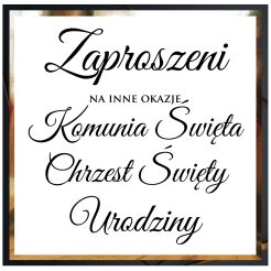 ZAPROSZENIA INNE OKAZJE