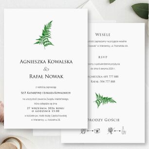 KOD016 ZAPROSZENIA FORMAT B6 PAPROĆ