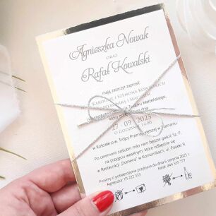 JKZ A6 SREBRO SREBRNY SZNUREK